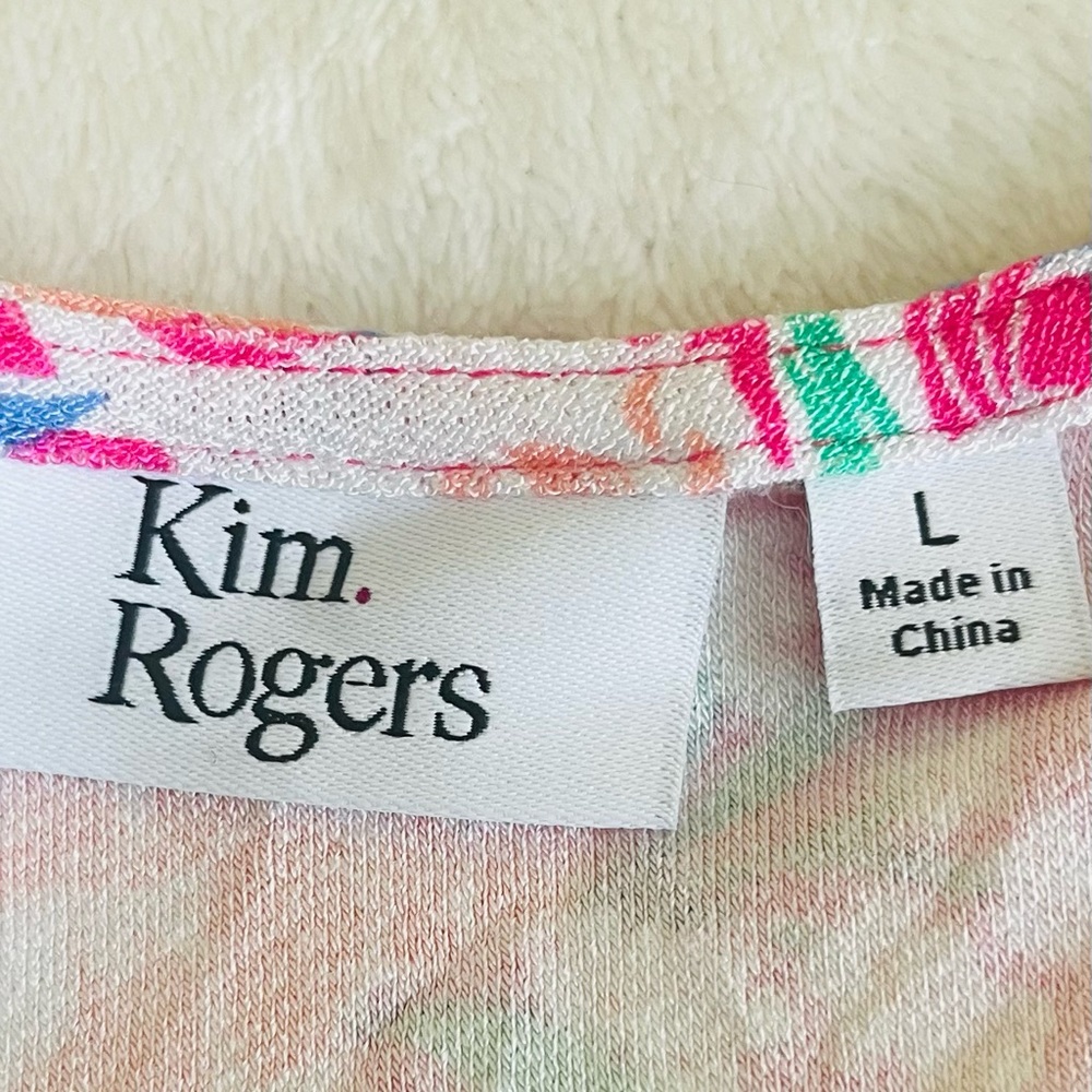 Kim Rogers Pink Relaxed Short Sleeve Blouse - Picture 4 of 8